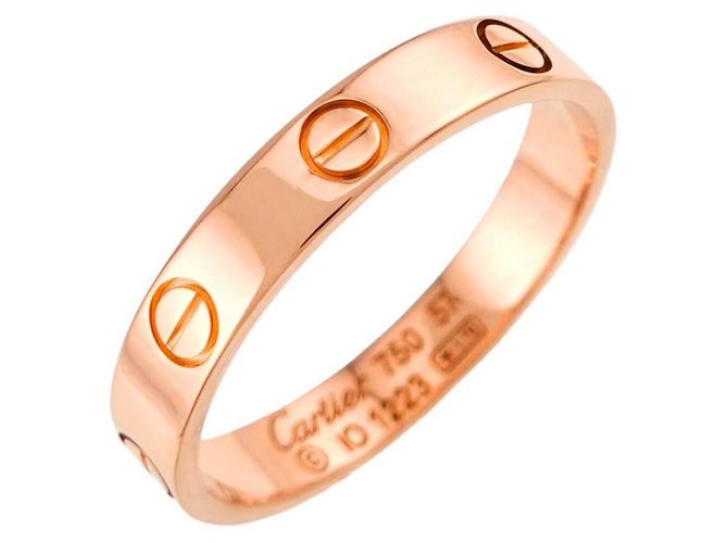 Anello Mini Love Cartier in oro rosa 18K - vista 4
