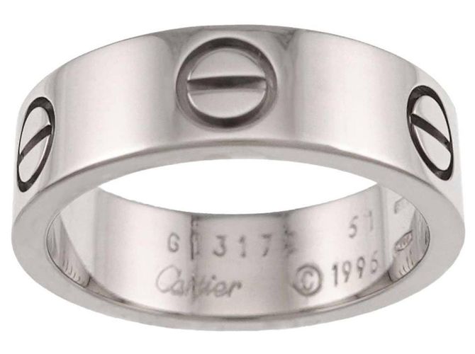 Anello Cartier Love in oro bianco 18K - vista 2