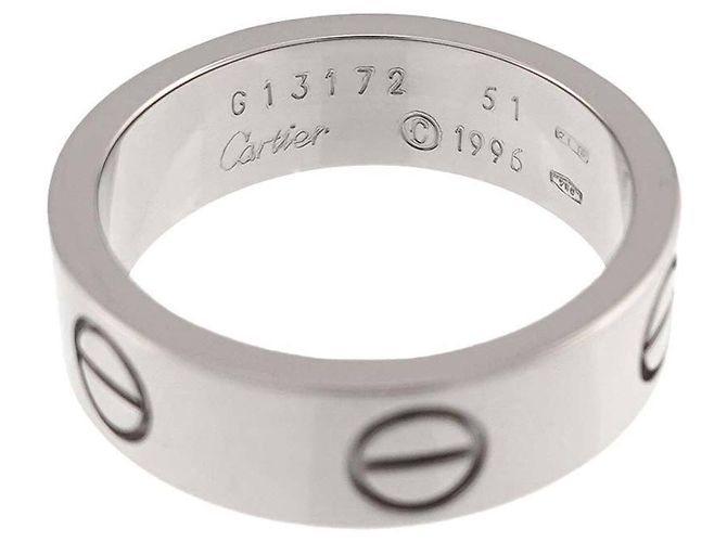 Anello Cartier Love in oro bianco 18K - vista 3