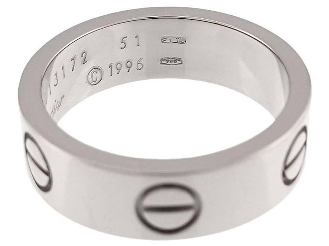 Anello Cartier Love in oro bianco 18K - vista 4