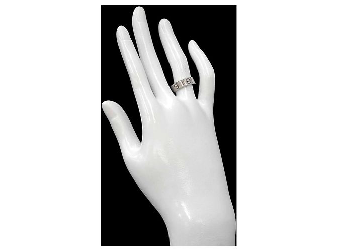 Anello Cartier Love in oro bianco 18K - vista 7