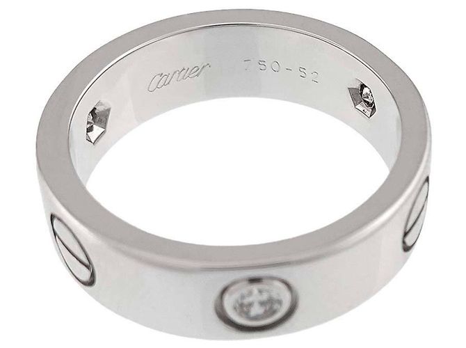 Anello Love Cartier in oro bianco 18K - vista 3