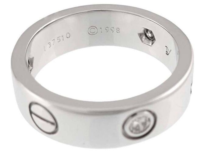 Anello Love Cartier in oro bianco 18K - vista 4