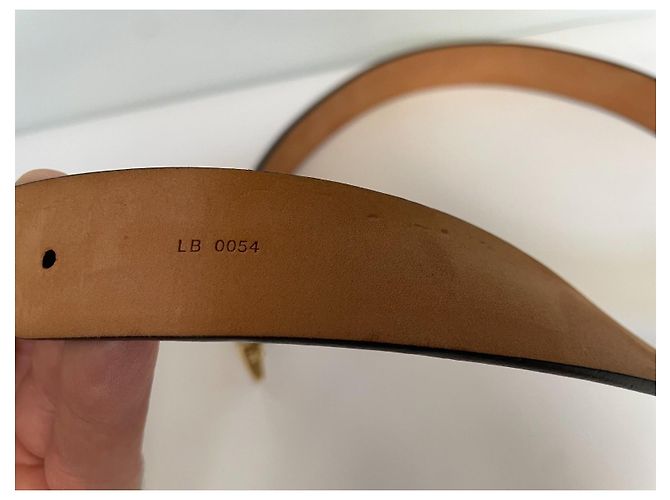 Louis Vuitton Monogram Leather Belt Brown Golden - view 10