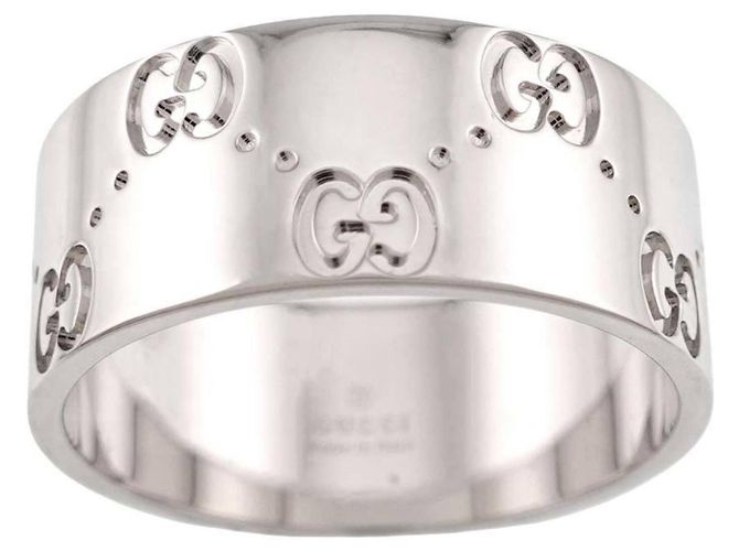 Gucci Icon breiter Ring aus 18K Weißgold - Ansicht 2