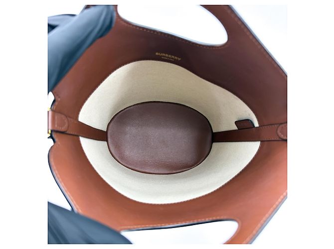 Burberry kleine Canvas-Eimer mit Leder Schwarz - Ansicht 5