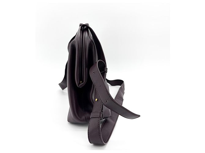Bottega Veneta Point Leather Medium Roxo - vista 3