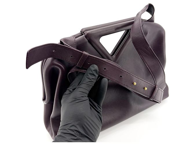 Bottega Veneta Point Leather Medium Roxo - vista 7