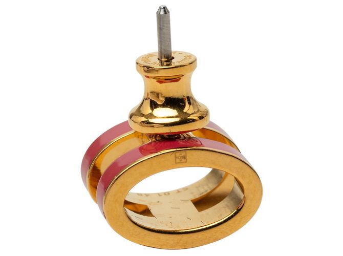 Hermès Hermes Pop H Stud Earrings Pink Golden - view 3