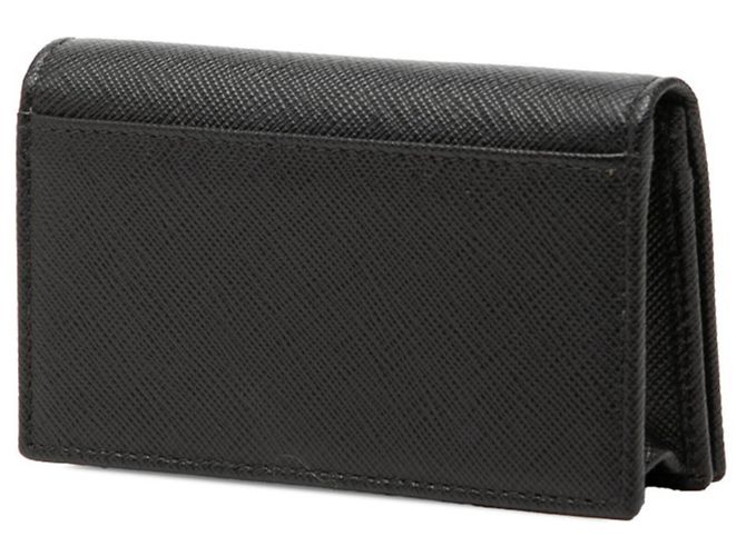 Prada Black Saffiano Leather Business Card Case - view 2