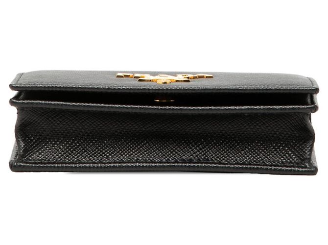 Prada Black Saffiano Leather Business Card Case - view 3