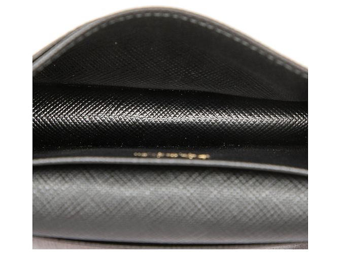 Prada Black Saffiano Leather Business Card Case - view 4