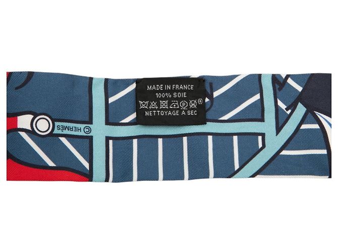 Hermès Lenço Hermes Twilly Quadrige Baydadere Multicor - vista 3