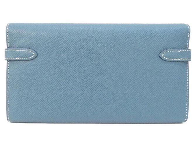 Hermès Cartera bi-fold Hermes Kelly Classic Azul - vista 2