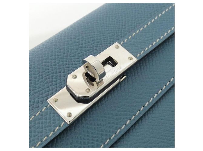 Hermès Cartera bi-fold Hermes Kelly Classic Azul - vista 5