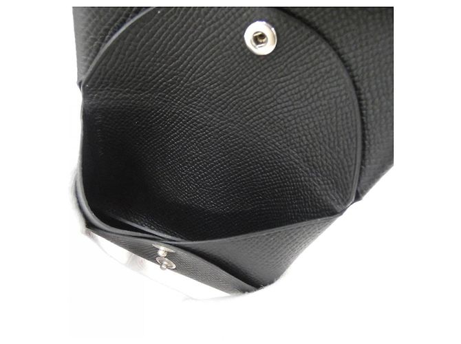 Hermès Portamonete Hermes Calvi Duo Nero - vista 4