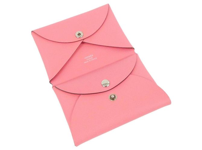 Hermès Hermes Calvi Duo Coin Case Pink - view 2
