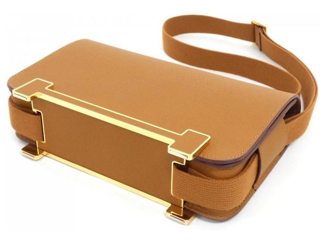Geta Slim Schultertasche von Hermès Golden - Ansicht 2