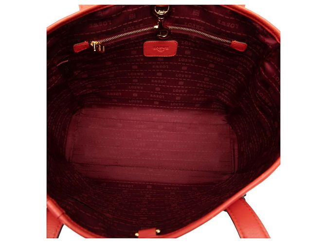Borsa Tote e a tracolla Loewe Heritage in pelle rossa Rosso - vista 4