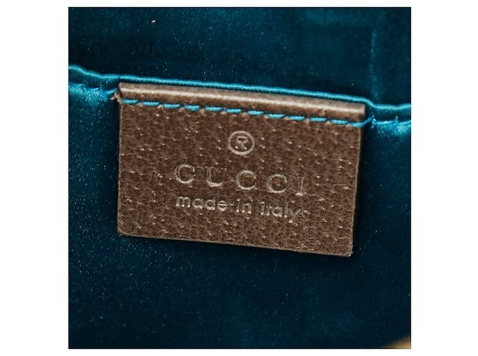 Borsa a tracolla Gucci Ophidia GG Supreme Sherry Line Marrone - vista 11