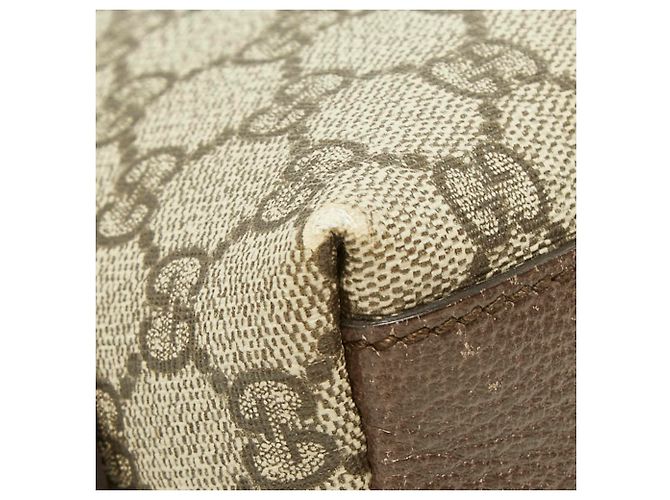 Borsa a tracolla Gucci Ophidia GG Supreme Sherry Line Marrone - vista 7