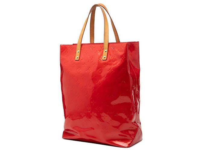 Borsa Tote Louis Vuitton Monogram Vernis Lead MM Rosso - vista 2