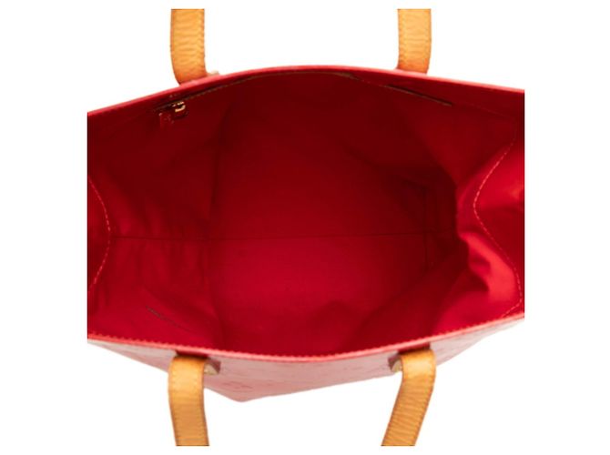 Borsa Tote Louis Vuitton Monogram Vernis Lead MM Rosso - vista 4
