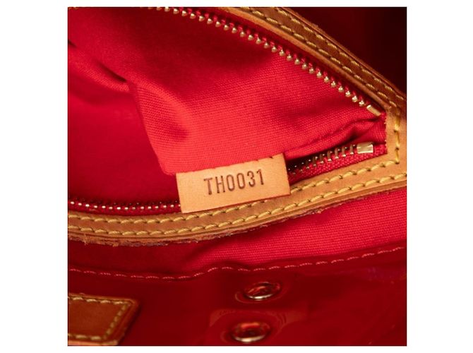 Borsa Tote Louis Vuitton Monogram Vernis Lead MM Rosso - vista 6