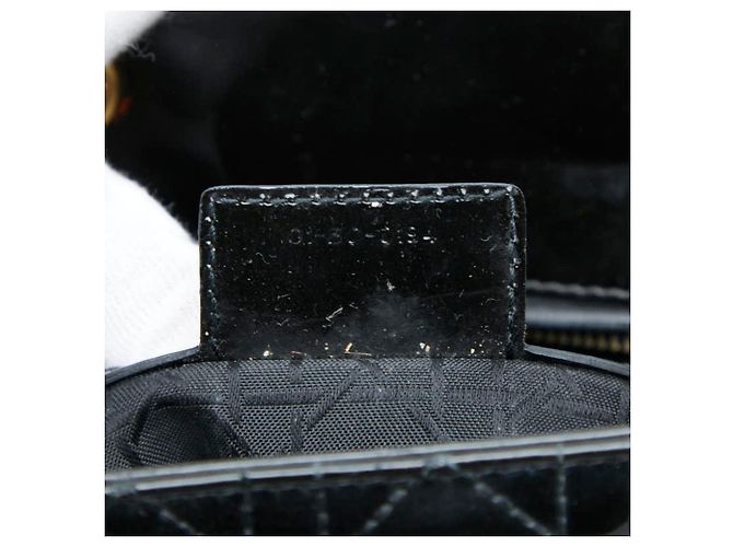 Borsa Christian Dior Lady Dior Cannage Large Nero - vista 10