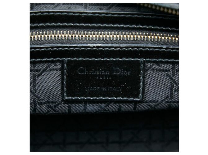 Borsa Christian Dior Lady Dior Cannage Large Nero - vista 9
