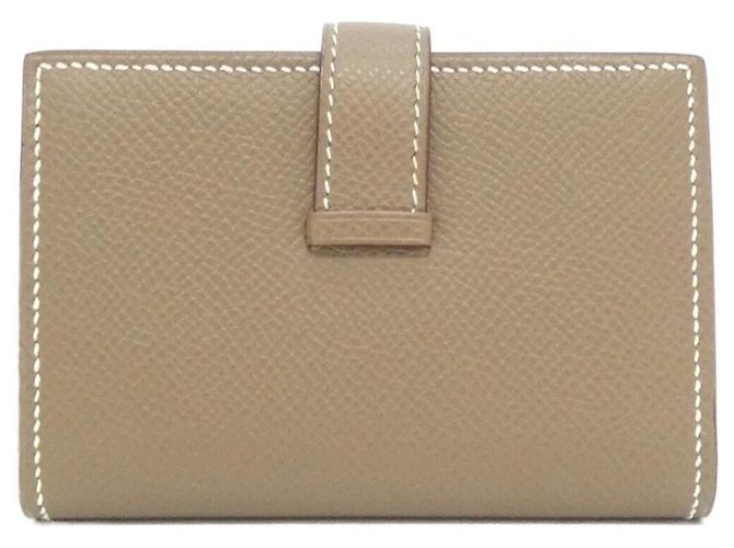 Hermès Hermes Bearn Mini Geldbörse Taupe - Ansicht 2