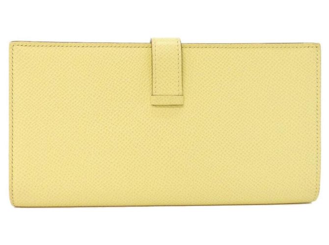 Hermès Hermes Bearn Soufflé Verso Wallet Yellow - view 2