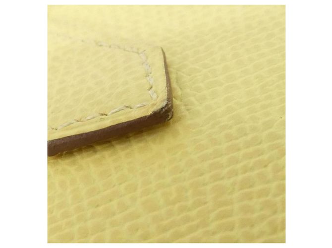 Hermès Hermes Bearn Soufflé Verso Wallet Yellow - view 6