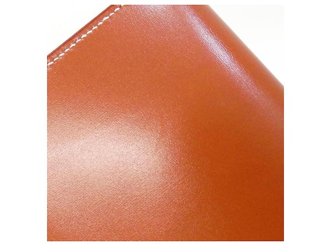 Hermès Cartera larga Hermes Bearn Soufflé Castaño Naranja - vista 5