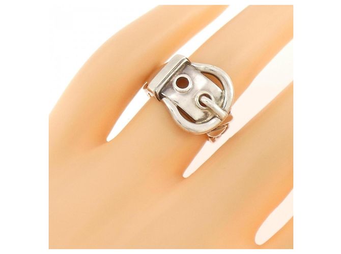 Hermès Hermes Boucles Sellier Silver Bandring - Ansicht 5