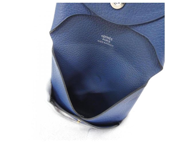 Hermès Hermes Bastia Münzbeutel Blau - Ansicht 6