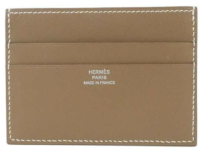 Hermès Tarjetero Hermes Cheval Pict Beige - vista 2