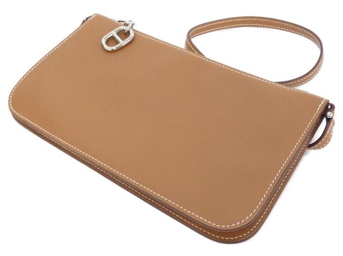 Hermès Hermes Zip Ango To Go Chaine d'Ancre Handtasche Golden - Ansicht 2