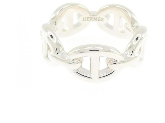 Hermès Chaine d'Ancre Enchainée Ring aus Sterlingsilber 925 - Ansicht 2