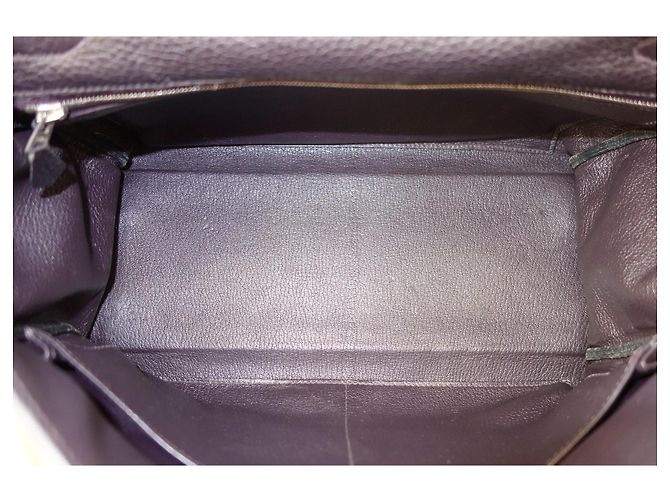 Mala Hermès Kelly 32 Raisin Marrom - vista 14