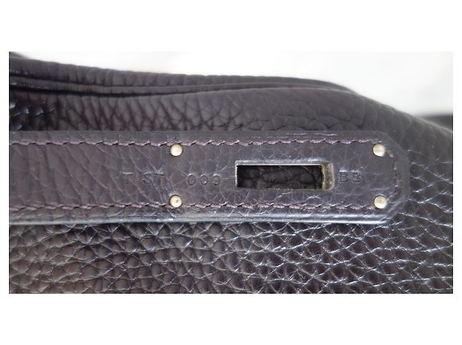 Mala Hermès Kelly 32 Raisin Marrom - vista 7