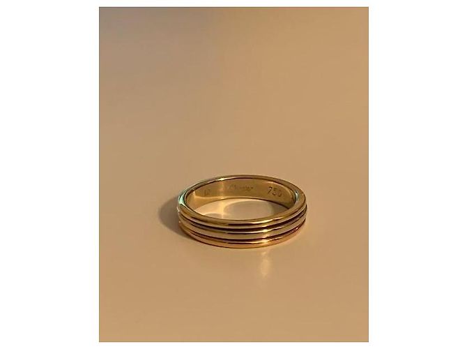 Anello Cartier Vendôme in Oro Tricolore Rosa Bianco D'oro Gold hardware - vista 2