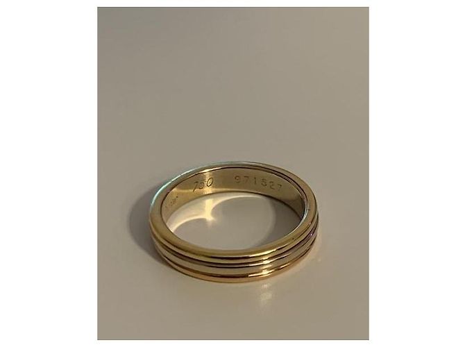 Anello Cartier Vendôme in Oro Tricolore Rosa Bianco D'oro Gold hardware - vista 3