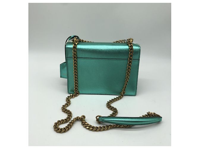 Autre Marque Saint Laurent Sunset Patent Large Metallico - vista 2