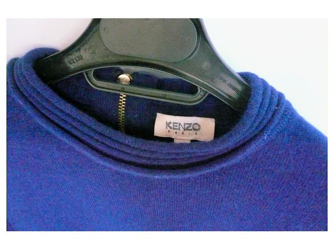 Kenzo Jersey Cachemira Azul Violeta - vista 2