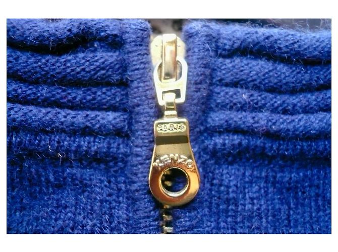 Kenzo Jersey Cachemira Azul Violeta - vista 4