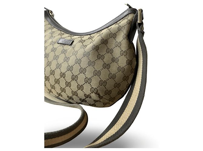 Borsa a tracolla Gucci monogramma GG in tessuto - vista 3