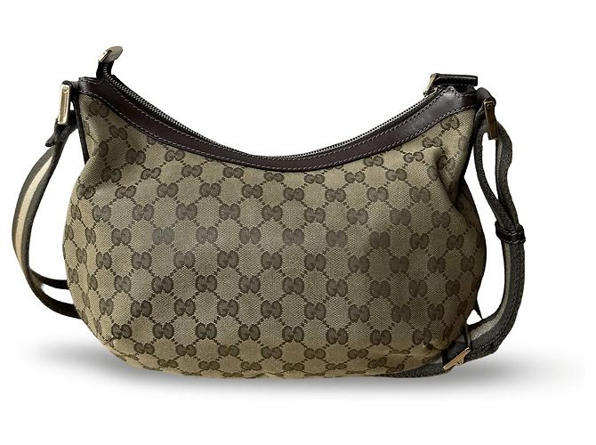 Borsa a tracolla Gucci monogramma GG in tessuto - vista 4