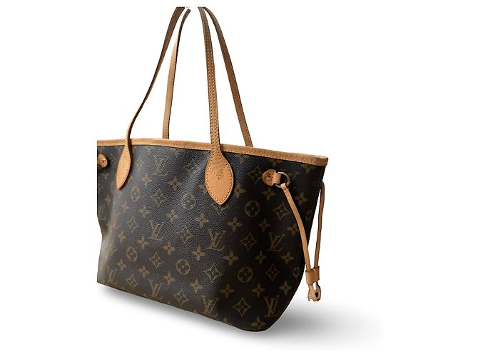 Louis Vuitton Neverfull PM Bege - vista 3