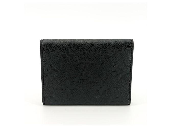Portamonete Louis Vuitton Anae in pelle Mahina Nero - vista 2